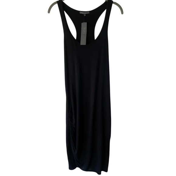 NWT Michael Stars Sconc Racerback Model  Black Basic Bodycon Tank Dress SZ  M - Picture 5 of 13